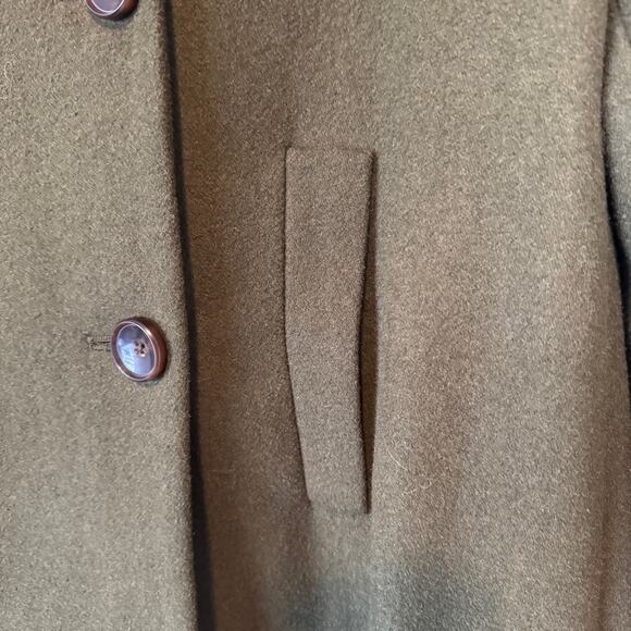 EUC Old Navy Sz XXL Y2K 2000s Olive Green Military Peacoat Short Coat Jacket - Picture 5 of 12